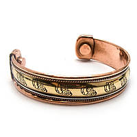 Браслет мідний з магнітами "Слони" (№2)