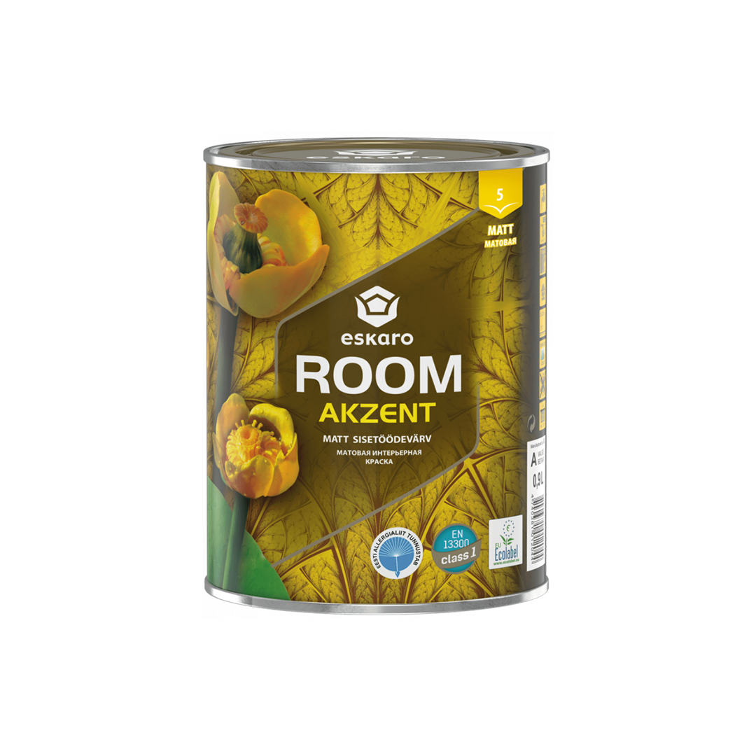 Матова фарба для стін і стелі Eskaro Akzent Room 0,9л