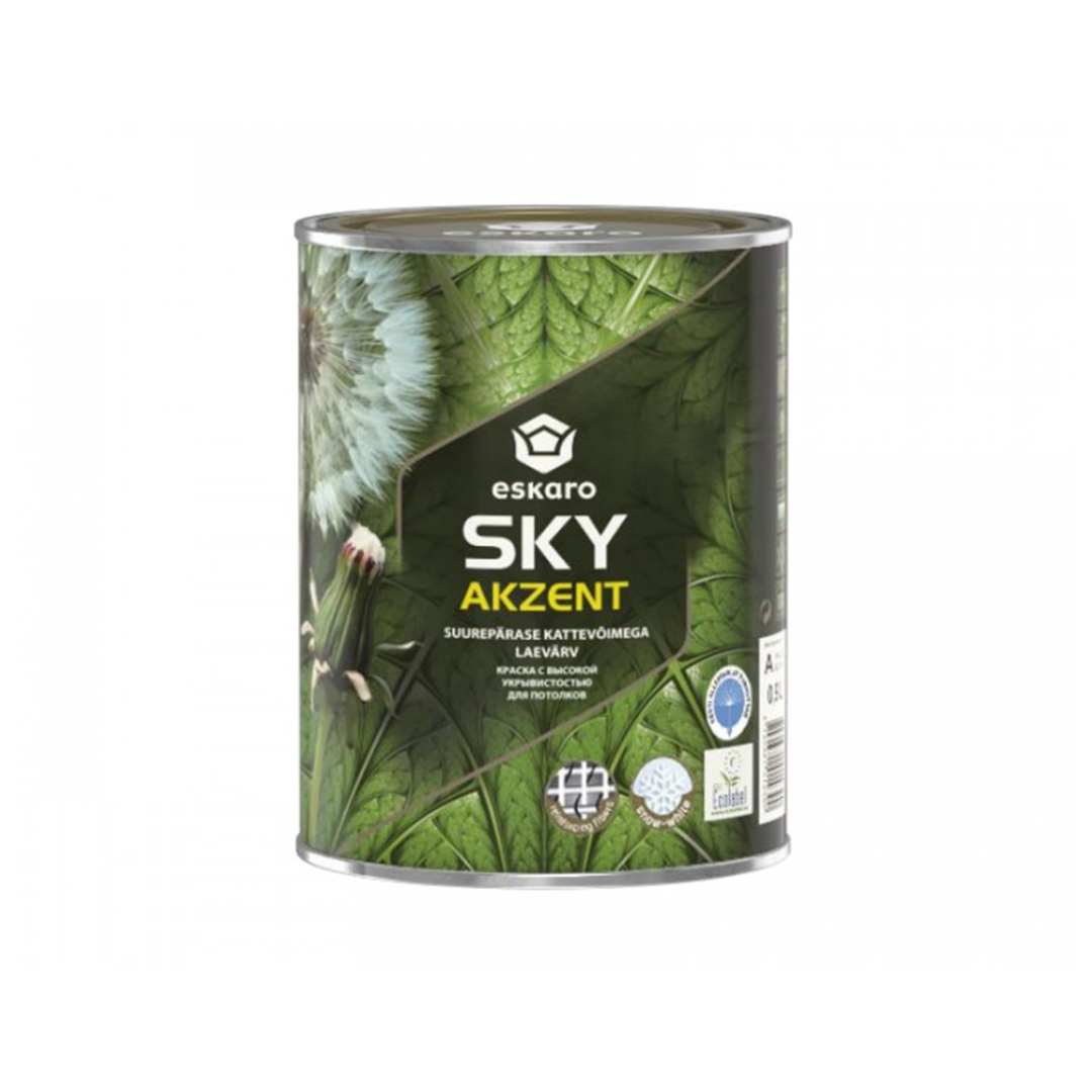 Фарба для стелі Eskaro Akzent Sky глибокоматова 2.7л