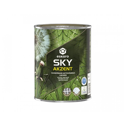 Фарба для стелі Eskaro Akzent Sky глибокоматова 2.7л, фото 1