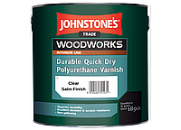 Акриловый лак Johnstone`s Durable Quick Dry Polyurethane Varnish Clear Satin полуматовый 0.75л