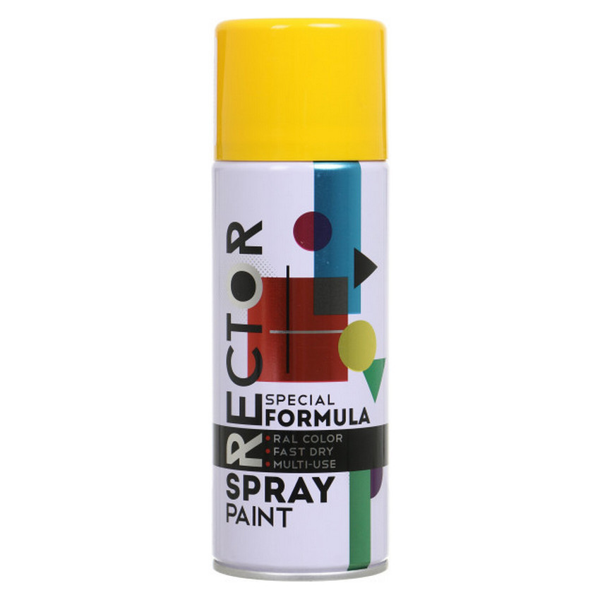 Емаль 1023 Жовта універсальна аерозоль 400мл Rector