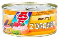 Паштет EvraMeat z Drobiem (курино-свинной) Польша 300г