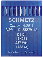 Иглы DBX1 №110 для прямострочных пром шв машин SCHMETZ Германия наб=10игл