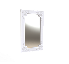 Дзеркало в спальню Amelie прямокутне МДФ білий суперматовий Artinhead