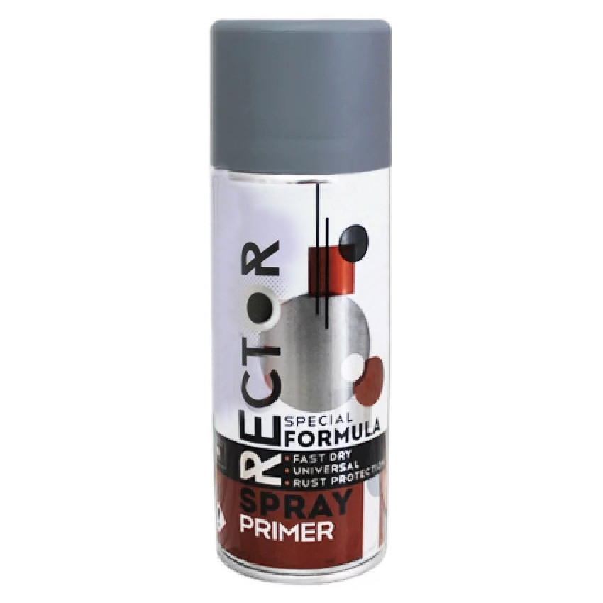 Грунт універсальний сірий аерозоль 400мл Rector
