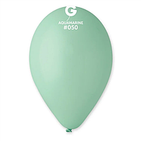 Воздушные шары пастель аквамарин 10" (25 см) Gemar