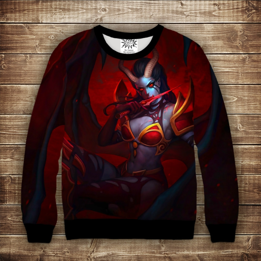 Світшот Дота Queen of Pain DOTA 2 ВСІ Розміри, фото 1