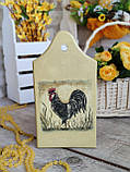 Дошка кухонна із дерева, для декору h-22см, великодній декор, фото 4