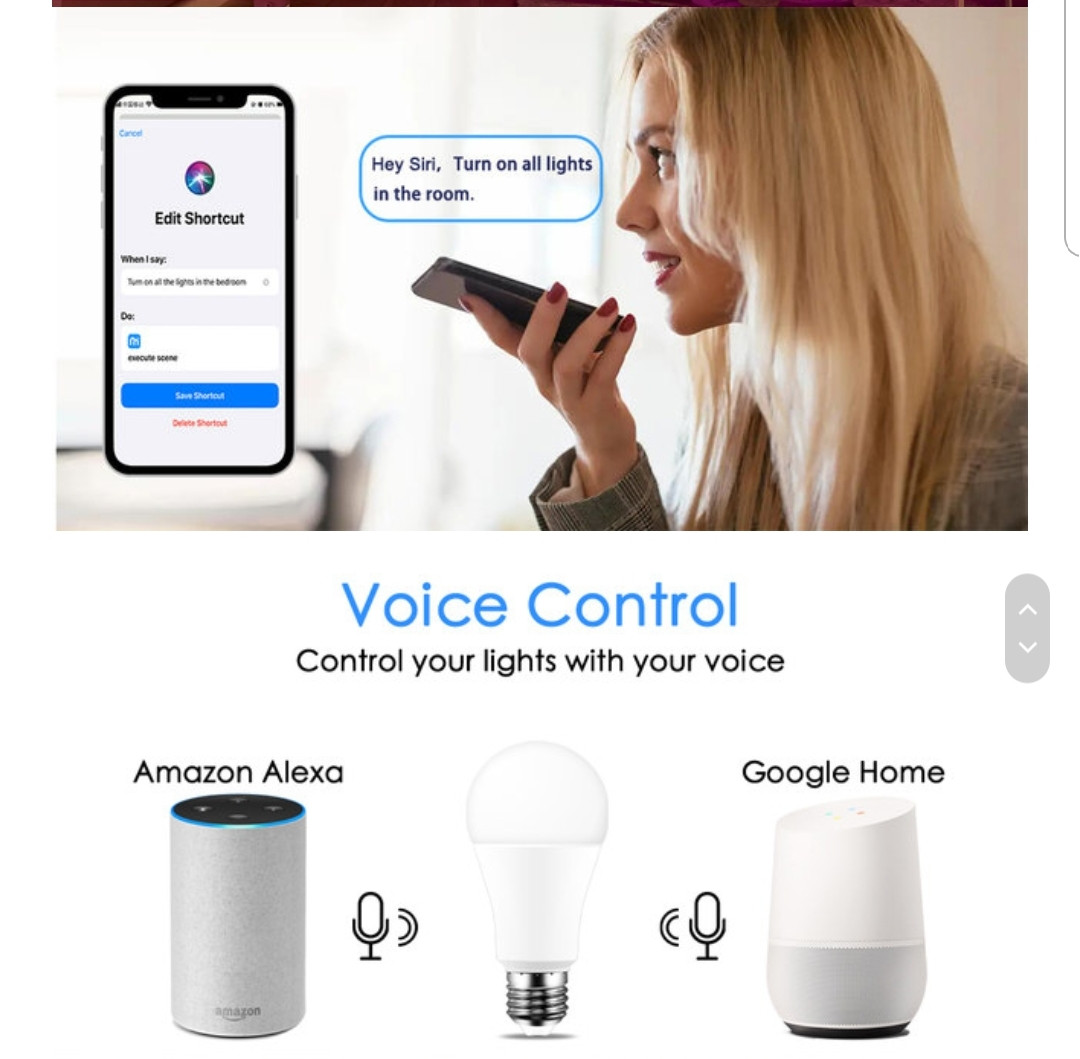 Wi Fi умная белая светодиодная лампочка E27 15 W работает с Alexa/Google  Home (ID#1387860734), цена: 190 ?, купить на Prom.ua