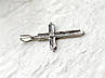 Хрест жіночий срібний з родієвим покриттям, фото 3