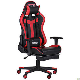 Комп'ютерне крісло AMF VR Racer Dexter Grindor чорний червоний колір для геймерів