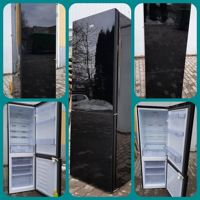 Холодильник BEKO CNA365E30ZG чорний скло сенсорний А++ No Frost