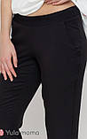 Легкі брюки для вагітних Biom S Юла Мама Чорний TR-21.031, фото 4
