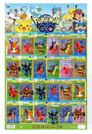 Іграшка Герої Мультфільмів Покемон ~ 4 см НТ16525, фото 1