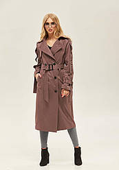 Модний коттоновый жіночий плащ-тренч