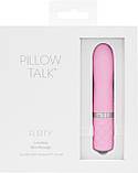 Розкішний вібратор PILLOW TALK - Flirty Pink з кристалом Сваровські, гнучка голівка, фото 8