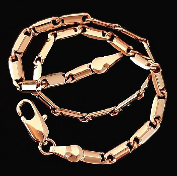 Браслет Аthena. Позолота ЧВ (червоний відтінок). Довжина: 21 см. Ширина: 3 мм.