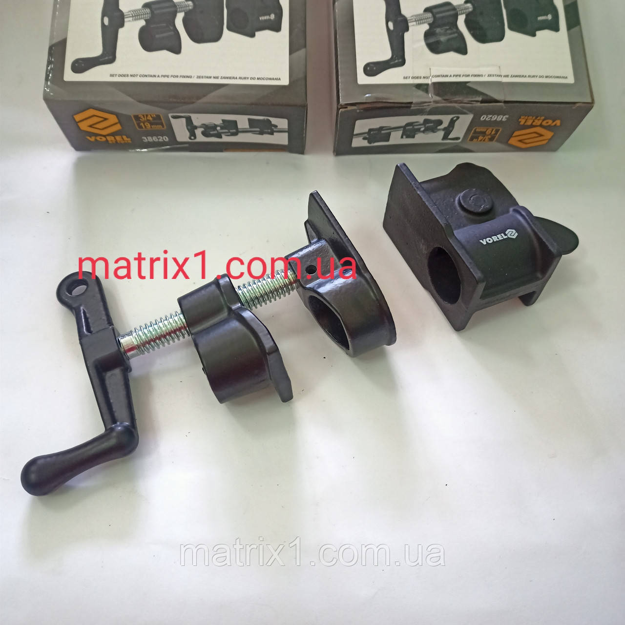 Струбцина вайма для склеювання плит, дверей Vorel Ø= 3/4", фото 1