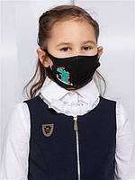 Детская защитная маска с рисунком 2 шт. Маска Питта для детей многоразовая защитная 2шт.