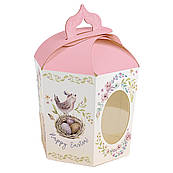 Коробка для Пасхи рожева Пташка 145*165*160мм