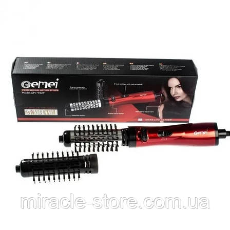 Професійний фен стайлер для укладання волосся Gemei GM 4829 обертовий повітряний фен, фото 2