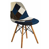 Крісло (стілець) для кухні обіднє Bonro Бонро В-439 PW BW PATCHWORK (42300055)