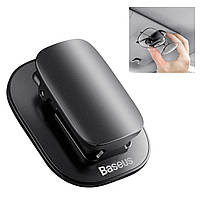 Автомобільний тримач для окулярів Baseus Platinum Vehicle Eyewear Clip (Paste type) Black (ACYJN-A01)