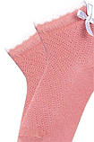 Шкарпетки для немовлят ажурні Bross з бантиком, фото 2