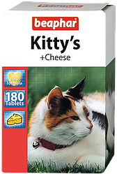 Вітамінізовані ласощі для котів Beaphar Kitty's+Cheese (Біфар з сиром) 75т.