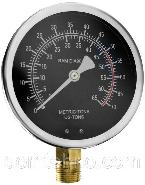 Манометр гліцериновий 50т для преса та гідронабору на 50Т, фото 1