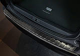 Захисна накладка на задній бампер для Peugeot 3008 II 2017-2020 /чорна нерж.сталь/, фото 2