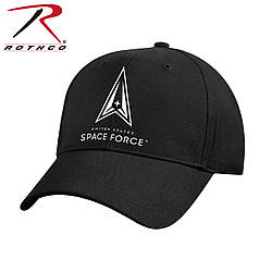 Бейсболка чоловіча Космічні війська США твіл ліцензійна Rothco US Space Force Low Profile Cap - Black