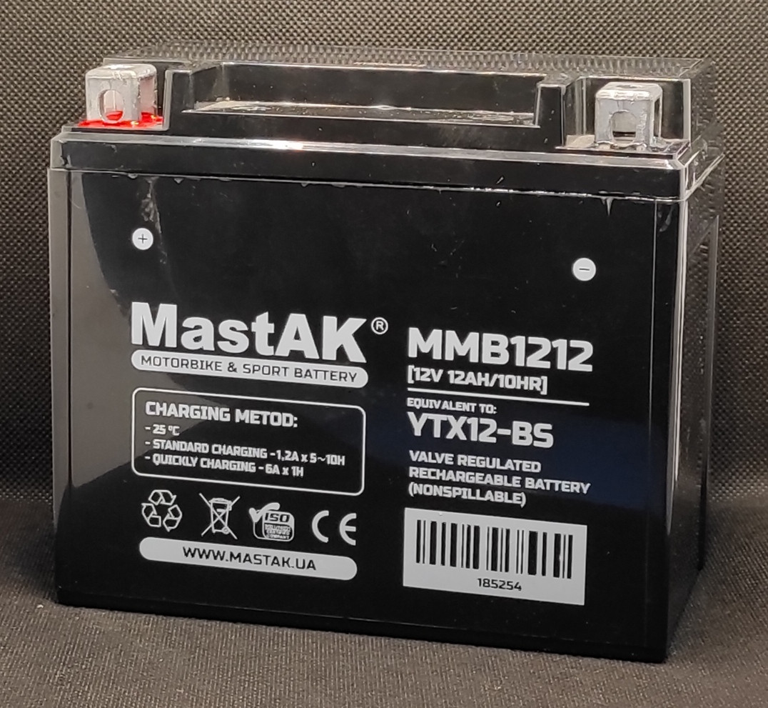 Акумулятор МastAK MMB1212 12v 12Ah