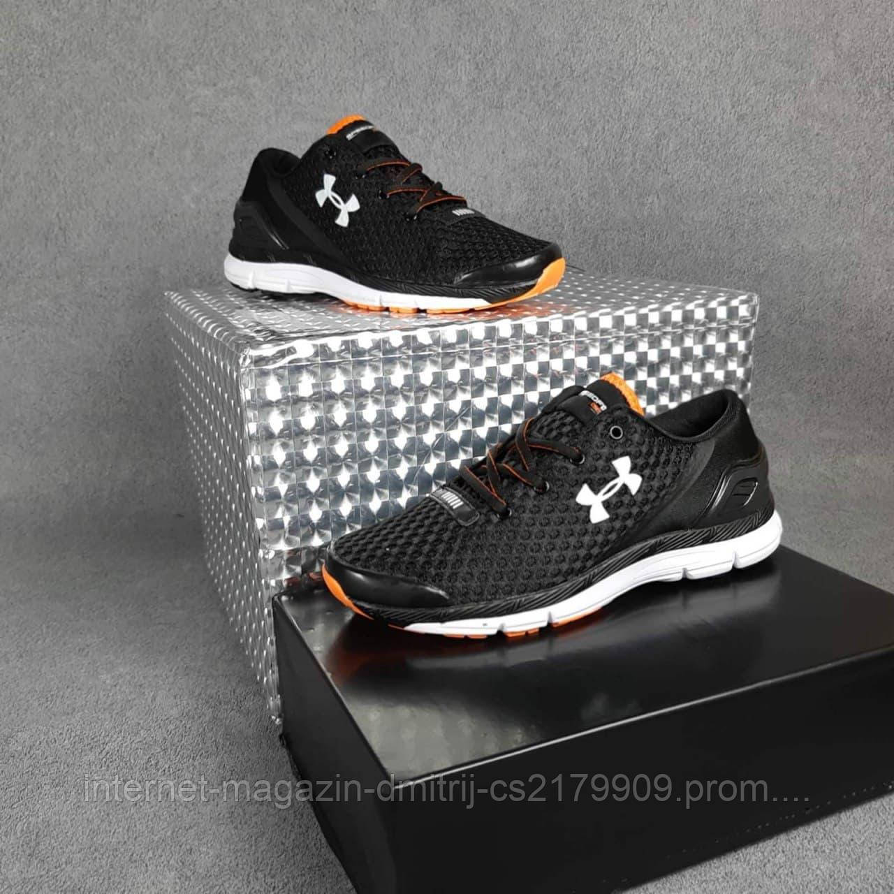 Чоловічі кросівки в стилі Under Armour Speedform Gemini чорні з помаранчевим