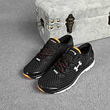 Чоловічі кросівки в стилі Under Armour Speedform Gemini чорні з помаранчевим, фото 7