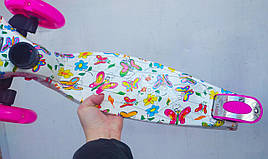 Дитячий триколісний самокат Maxi Best Scooter світяться колеса | Дитячий триколісний самокат