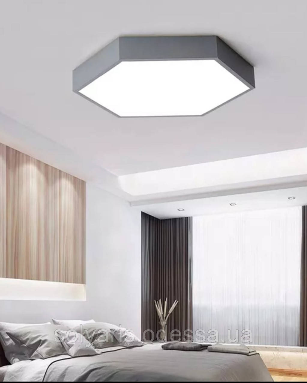 Люстра LED 752L75 GRAY 50см, фото 1