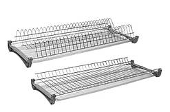 Сушарка для посуду хром L800