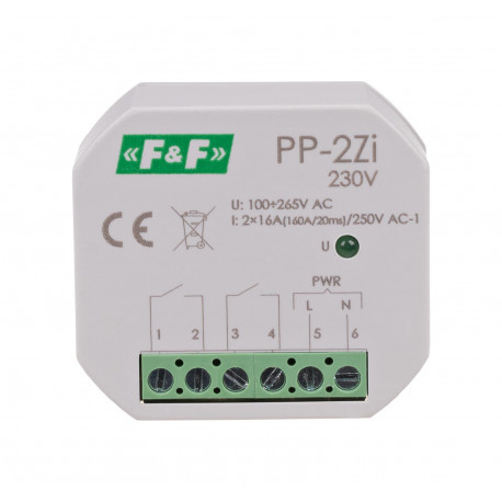 Електромагнітне реле PP-2Zi на вибір 24B/220B F&F