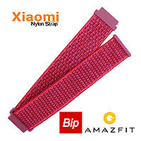 Нейлоновый ремешок для Xiaomi Amazfit Bip China Red