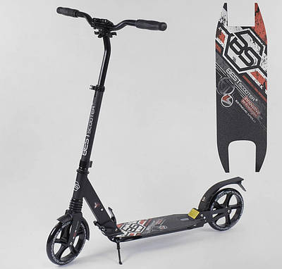 Двоколісний Самокат складаний Best Scooter 54394 чорно-червоний