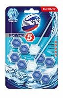 Сменный туалетный блок для унитаза Domestos Power 5 Свежесть океана 2 х 55 г