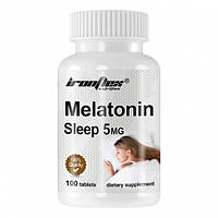 Мелатонін проти безсоння для поліпшення сну IronFlex Melatonin 5mg 100tabs