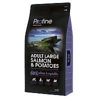 Сухой корм для взрослых собак крупных пород (весом от  25 кг) Profine Adult Large Breed Salmon с лососем 15 кг