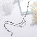 Жіночий браслет на ногу з підвіскою на ланцюжку з наручниками, фото 3