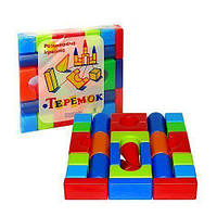Детские кубики конструктор пластмассовые "Теремок" (28 элементов)