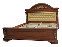 Кровать из массива с мягким изголовьем Неаполь - фото 1 - id-p200470273