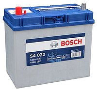 Аккумулятор 45Ah-12v BOSCH (S4022) (238x129x227),L,EN330 (Азия) тонк.клемми