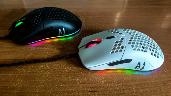 Купить Игровая проводная USB мышь с подсветкой Ajazz AJ390 PAW3338 ...
